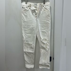 Agolde Riley White Jeans Size 24